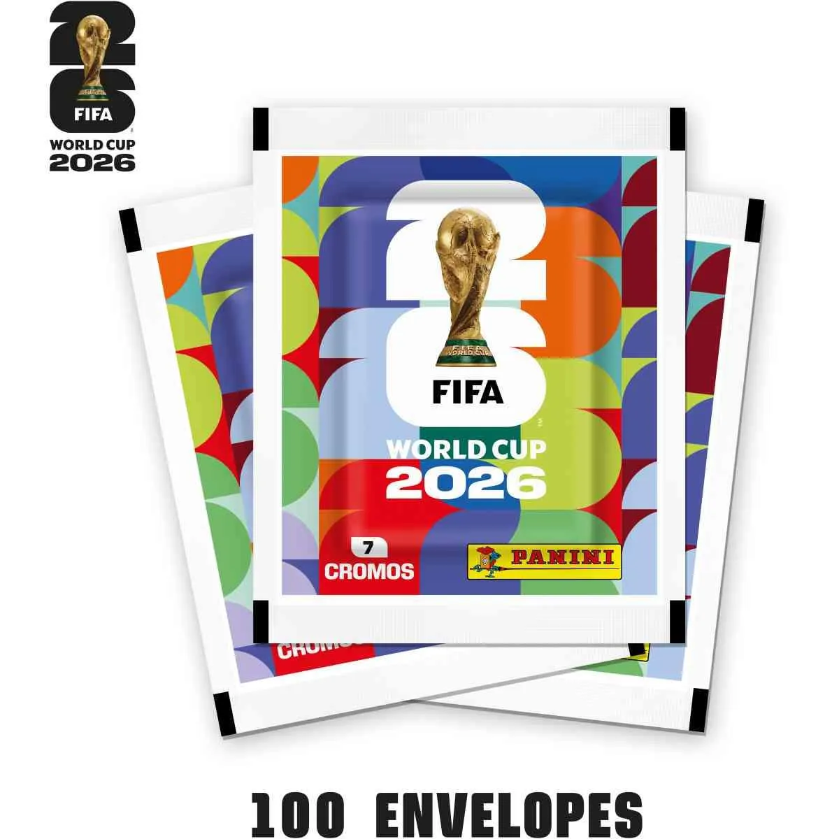 Copa Panini 2026 Figurinhas Fifa Envelope C/7 Panini C/ 100 Unidades