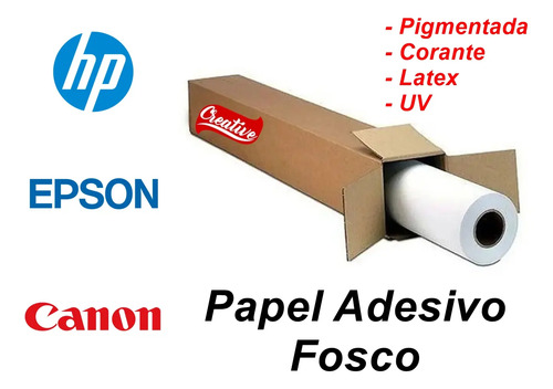 Bobina Offset Adesivo 21 Cm X 30 Metros A4 P/ Jato E Laser Branco - imagem 2
