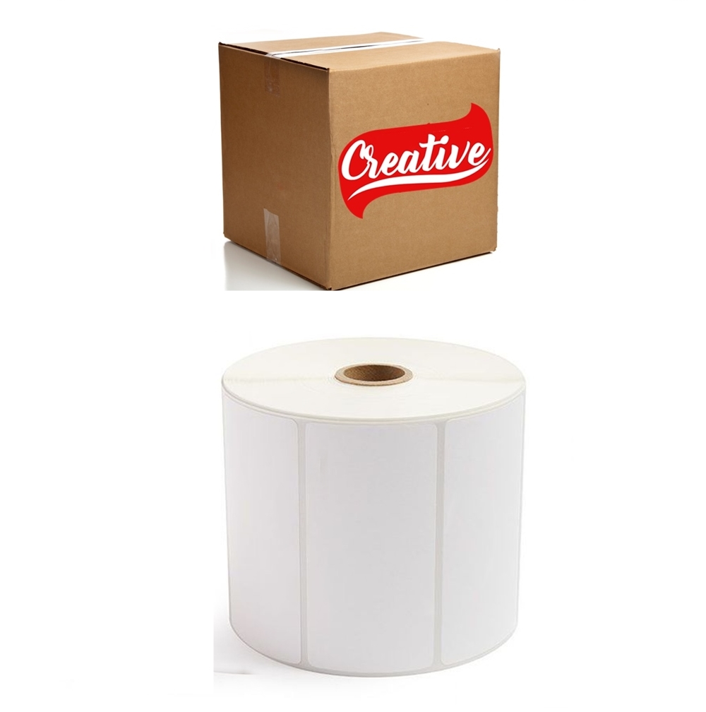 Etiqueta Adesiva 33 X 21 Mm 3 Carreiras Couche Rolo 30 Metros