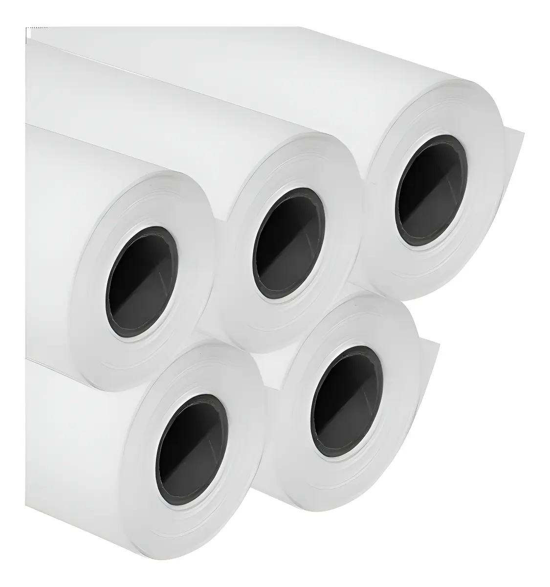 Kit 5 Bobinas Sulfite Para Plotter 75G 610Mmx50M 2P A1