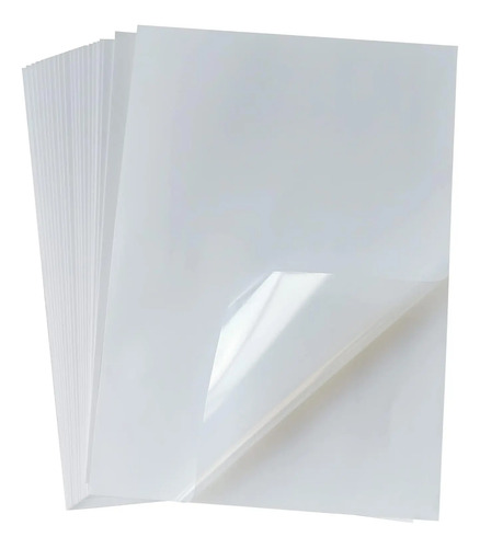 200 Fls A4 Adesivo Laminação A Frio Bopp Brilho Creative Transparente