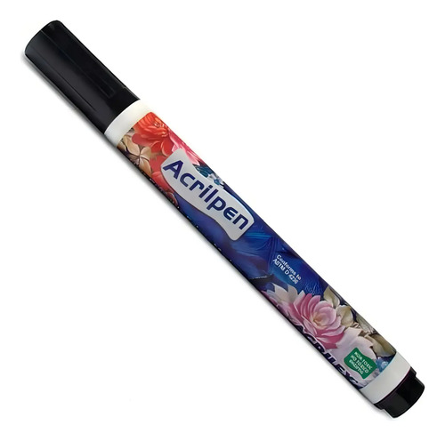 Caneta Marcador Para Tecido Acrilpen Preto 520 - Acrilex - imagem 2