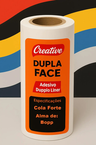 Fita Adesiva Dupla Face A3 30 Cm X 10 Mts Transparente Lisa Transparente Lisa - imagem 4