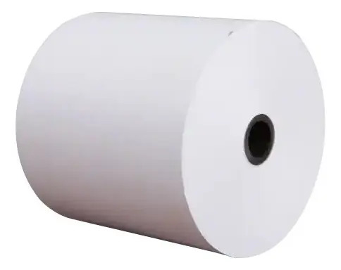 Etiqueta Adesiva Couche 50 X 25 Mm 2 Colunas 30 Metros Branco - imagem 2