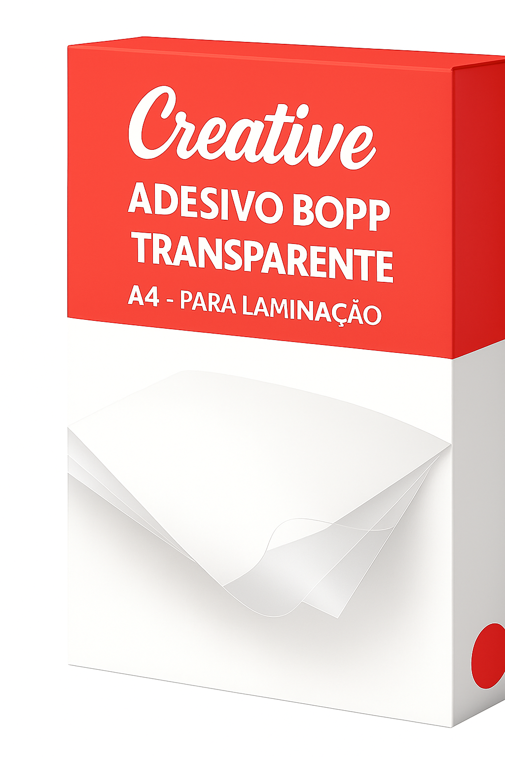 20 X Laminação A Frio A4 Adesivo Vinil / Bopp 50 Micras Frontal - Creative Produtos