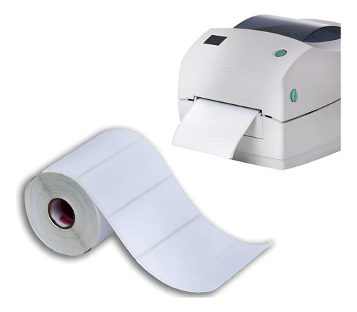 Etiqueta 10X6 100X60 Couche Adesiva Zebra Argox Elgin Cor Branco