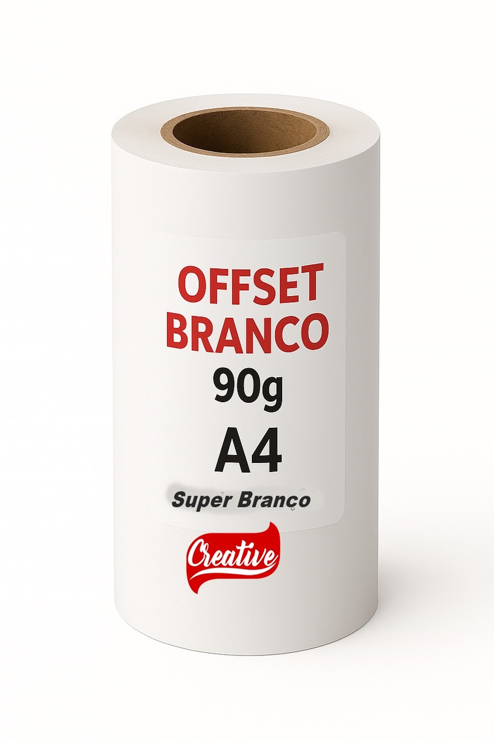 Bobina Papel Sulfite A4 210Mmx50M 90G Tubete 3 Polegadas