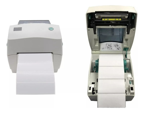 10 Rls Etiqueta 100X60 10X6 Couche Adesiva Zebra Argox Elgin Branco Liso - imagem 2