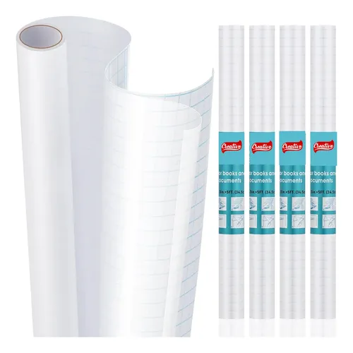 Papel Adesivo 45Cm X 5 Metros Vinilico Rolo | 55 Micras Transparente