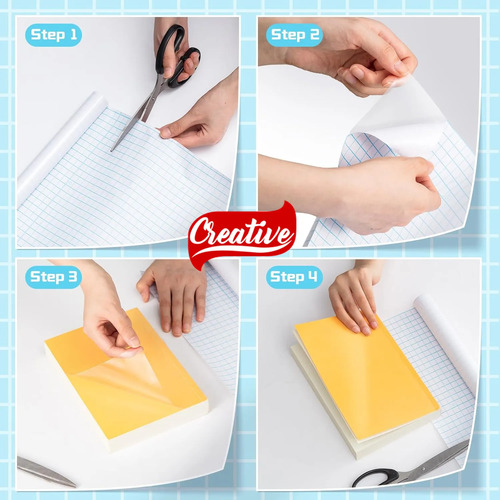 Papel Adesivo 45Cm X 5 Metros Vinilico Rolo | 55 Micras Transparente - imagem 3