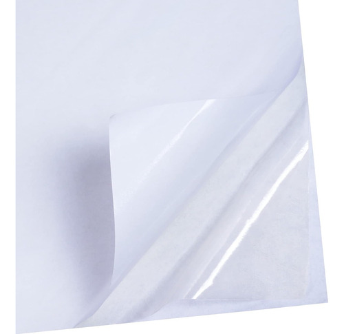 50 Folhas De Adesivo Dupla Face A4 21X29 Transparente Bopp Transparente