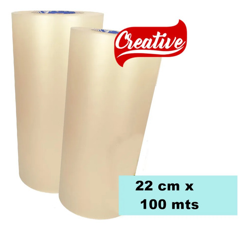 Bopp Laminação A Frio Fosco Adesivo 22Cmx100Mts Creative - imagem 2