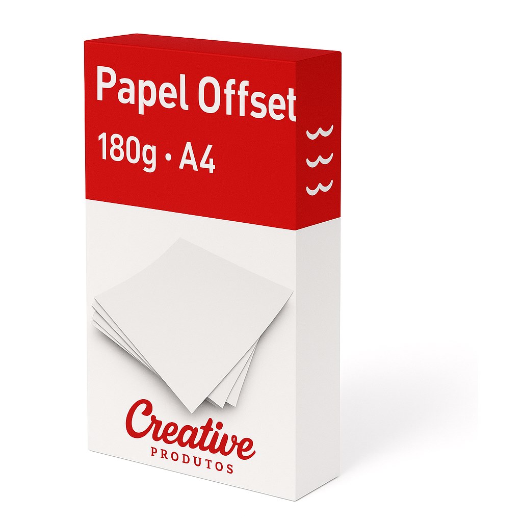 Papel Sulfite / Offset 180g A4 Branco Com 250 Folhas