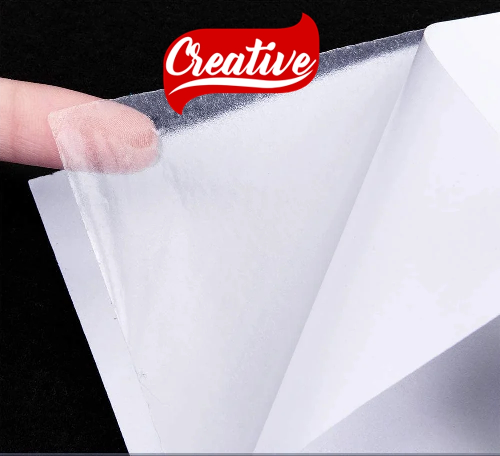 10 x Fita Adesivo Dupla Face Folha A5 Duplo Liner Creative Produtos