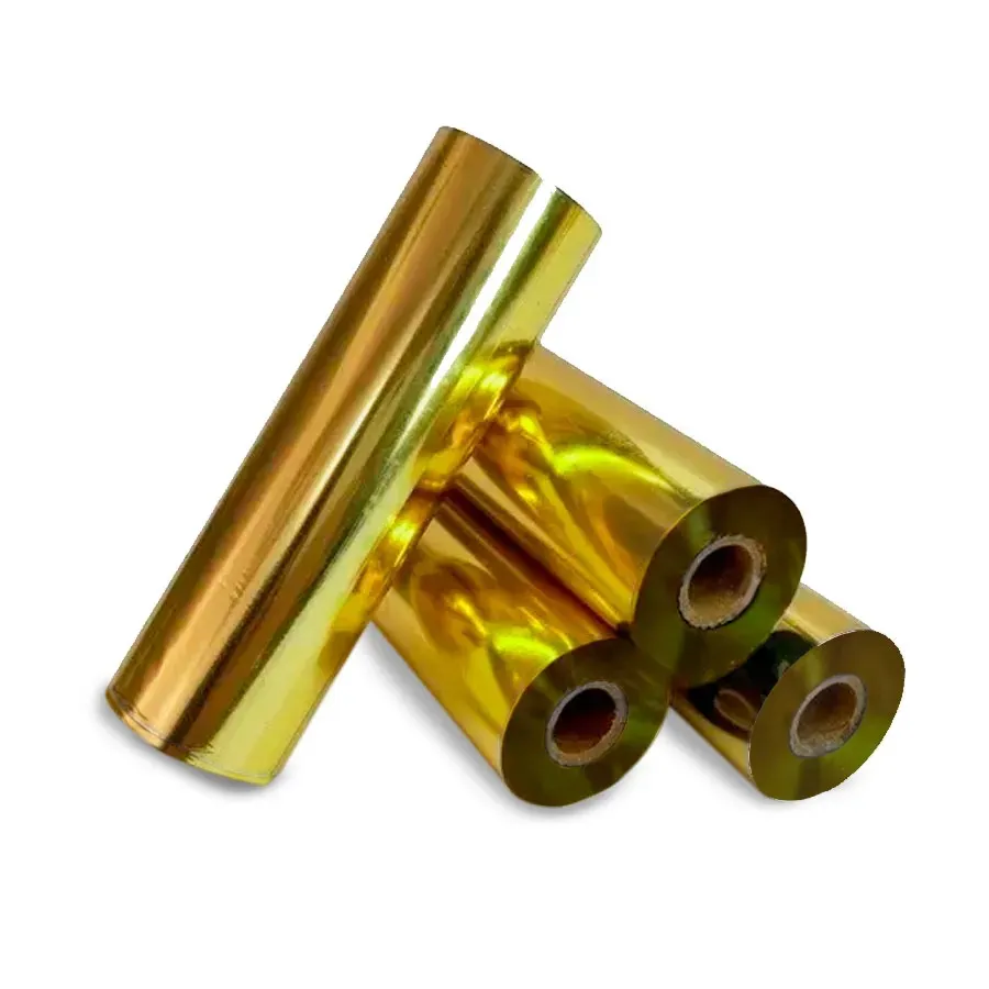 Ribbon Dourado Resina 74 x 110 Metros Impressora Térmica Mastercorp - imagem 2