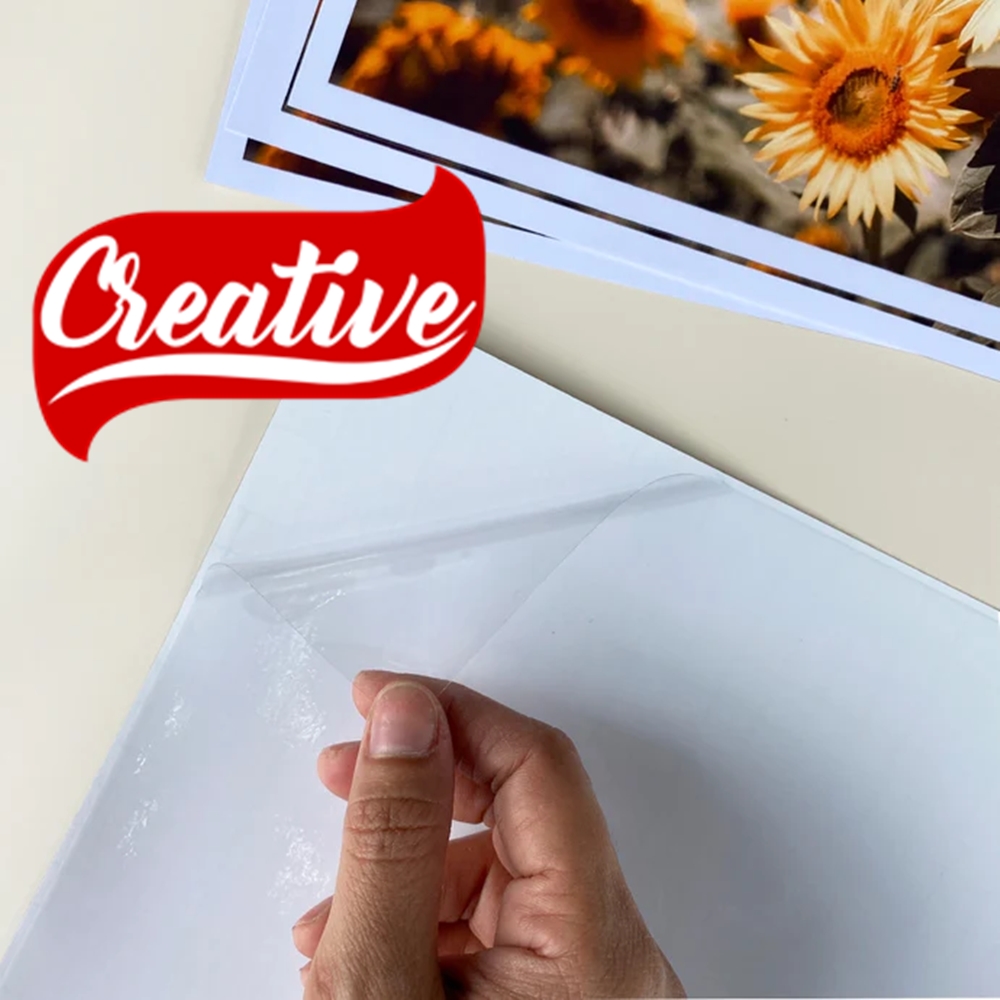 Papel Adesivo Transparente Vinilico 17cm x 10 Mts Creative Produtos - imagem 3