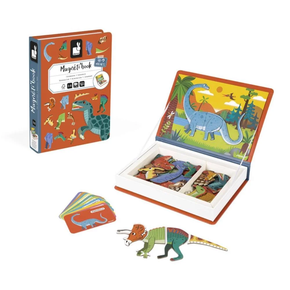 LIVRO MAGNETICO INFANTIL MISTURE E COMBINE DINOSSAUROS MAPED (UNIDADE)