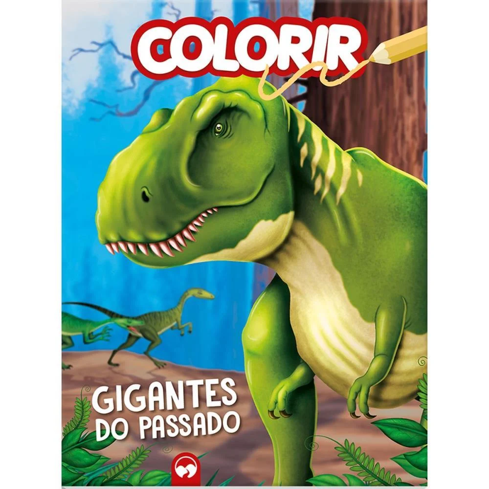 LIVRO INFANTIL COLORIR GIGANTES DO PASSADO/DINOSSAURO VALE DAS LETRAS (UNIDADE)