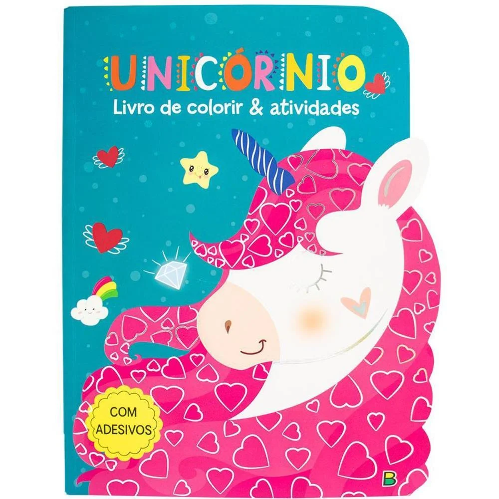 LIVRO INFANTIL COLORIR C/ATIV. UNICORNIO 21,5X28 42PG TODOLIVRO (UNIDADE)