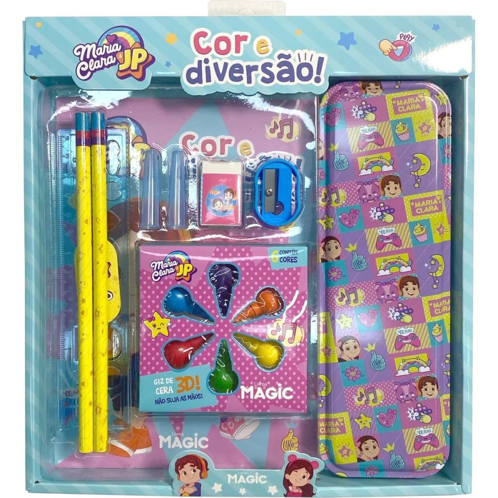 LIVRO INFANTIL COLORIR COR E DIVERSAO MARIA CLARA/JP MAGIC KIDS (UNIDADE)