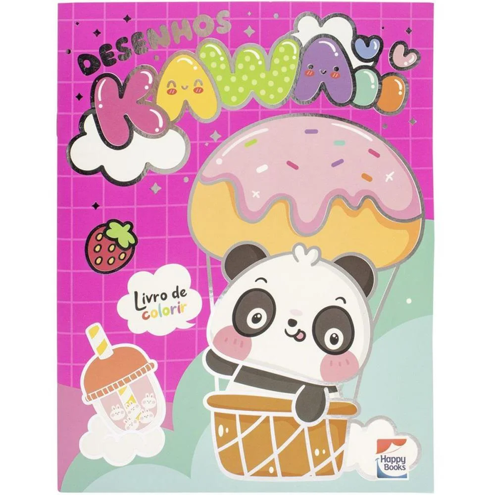 LIVRO INFANTIL COLORIR FANTASIA KAWAII 21X28 32PG TODOLIVRO (UNIDADE)