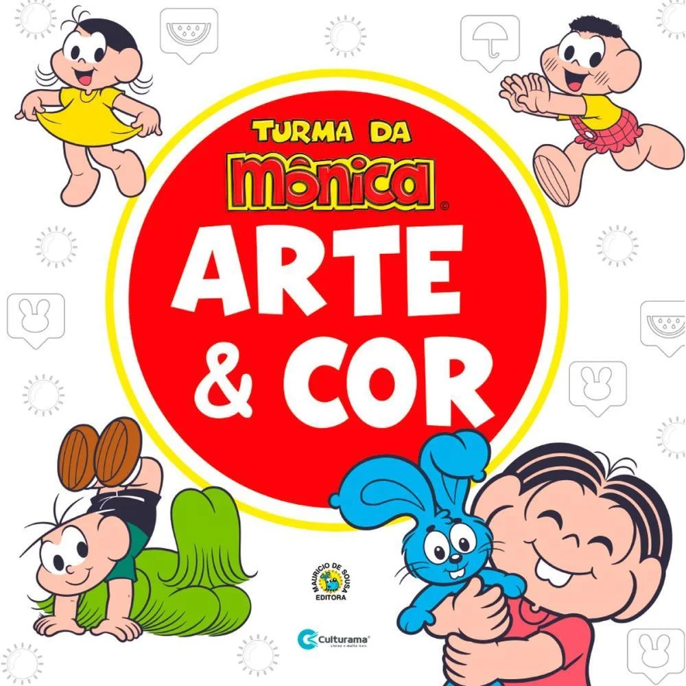 LIVRO INFANTIL COLORIR ARTE E COR TURMA DA MONICA CULTURAMA (UNIDADE)