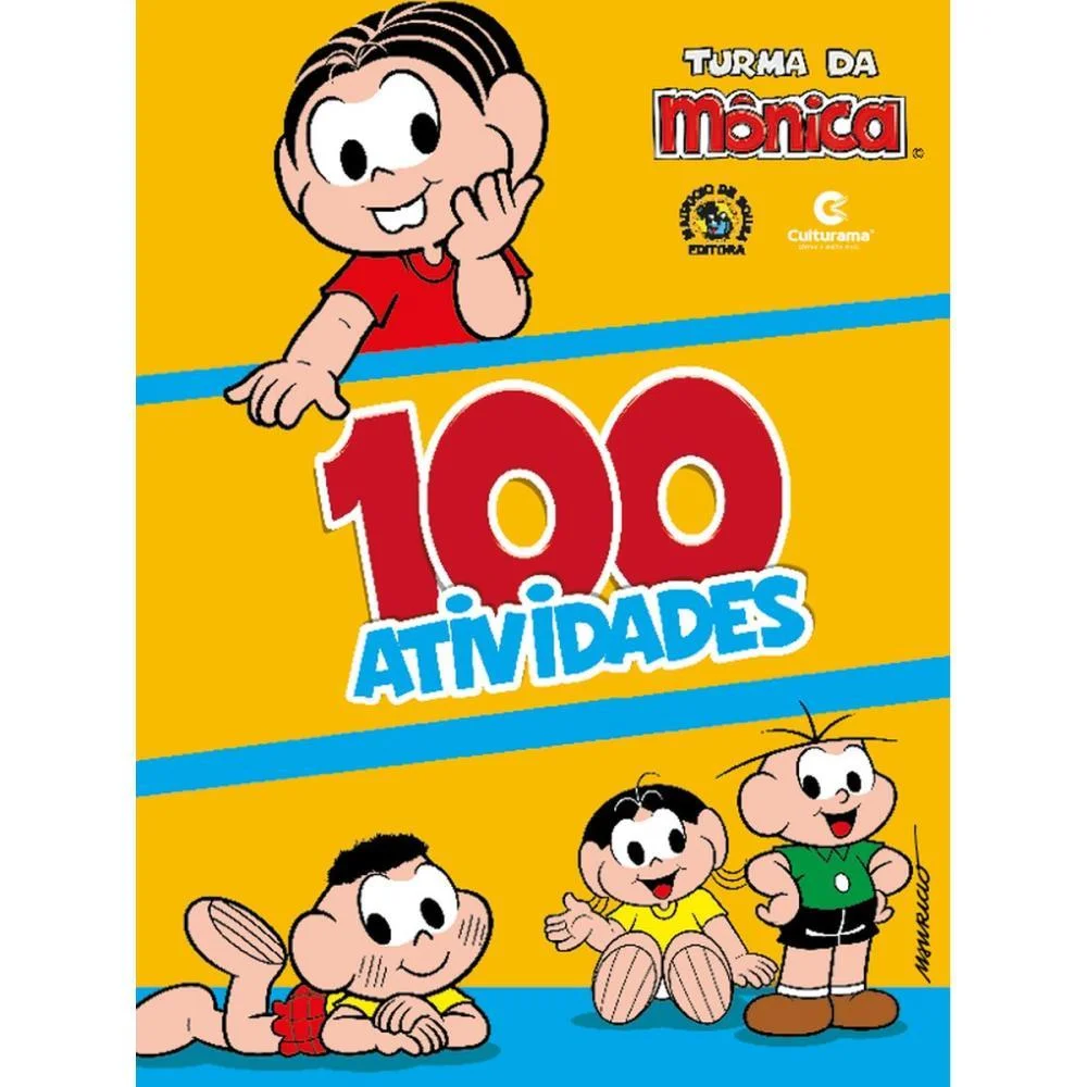 LIVRO INFANTIL COLORIR 100 ATIVIDADES TURMA DA MONICA CULTURAMA (UNIDADE)
