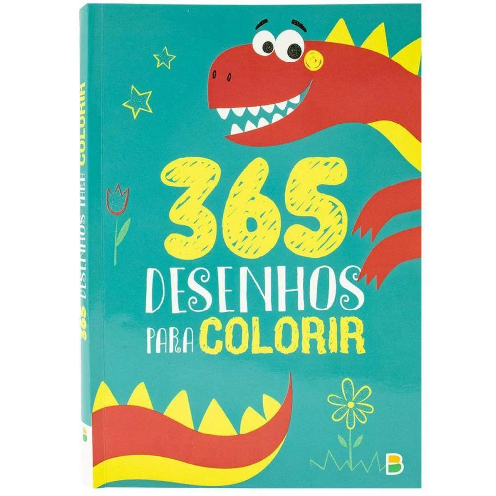 LIVRO INFANTIL COLORIR 365 DINOSSAURO P/COLORIR 365P TODOLIVRO (UNIDADE)