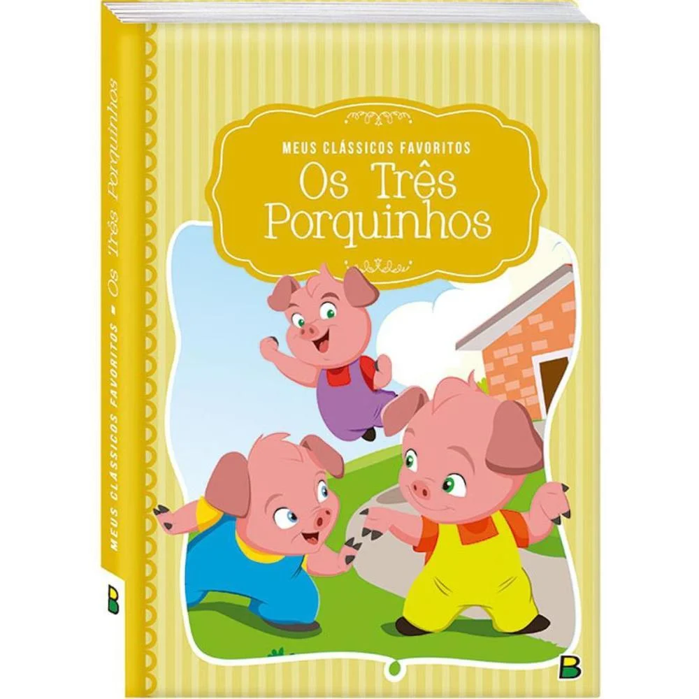LIVRO INFANTIL ILUSTRADO OS TRES PORQUINHOS CD 18X22 14 TODOLIVRO (UNIDADE)