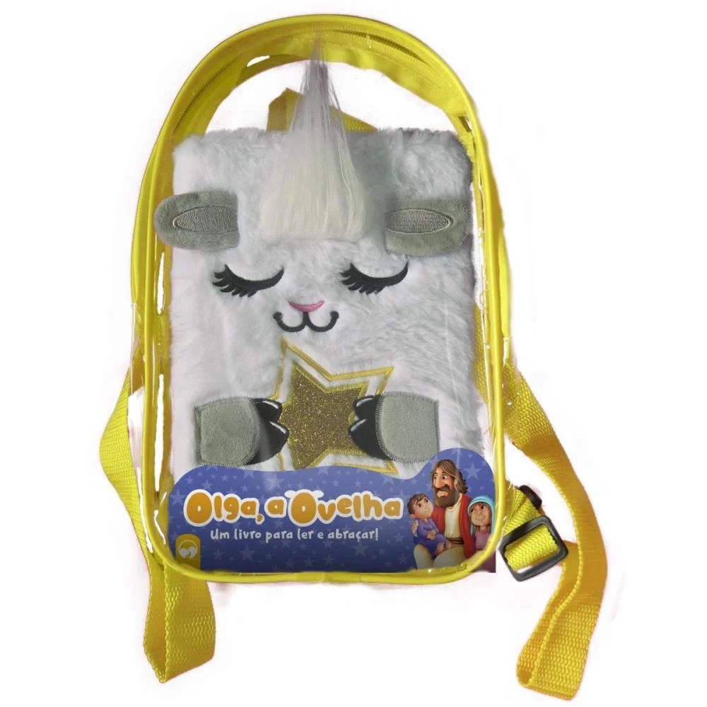 LIVRO INFANTIL ILUSTRADO PELUCIA C/MOCHILA OVELHA 19X30 VALE DAS LETRAS (UNIDADE)