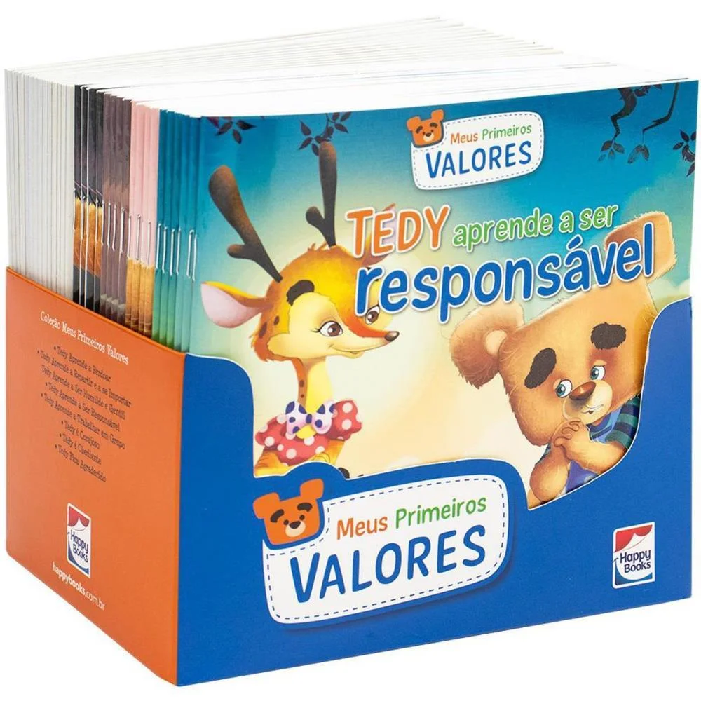 LIVRO INFANTIL ILUSTRADO MEUS PRIMEIROS VALORES 8TIT. TODOLIVRO (DP.C/32)