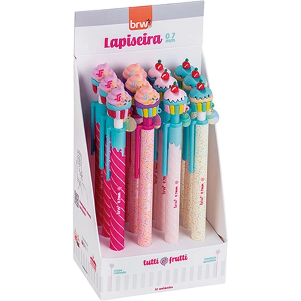 LAPISEIRA 0.7MM DIVERTIDA TUTTI FRUTTI PLAS.4M BRW (DP.C/12)