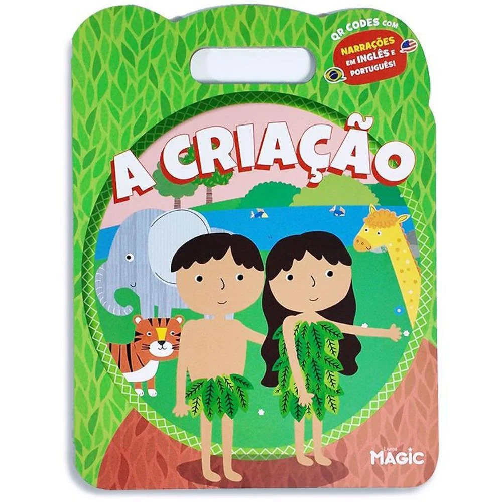 LIVRO INFANTIL ILUSTRADO BILINGUE A CRIACAO 8PGS 20X27C MAGIC KIDS (UNIDADE)