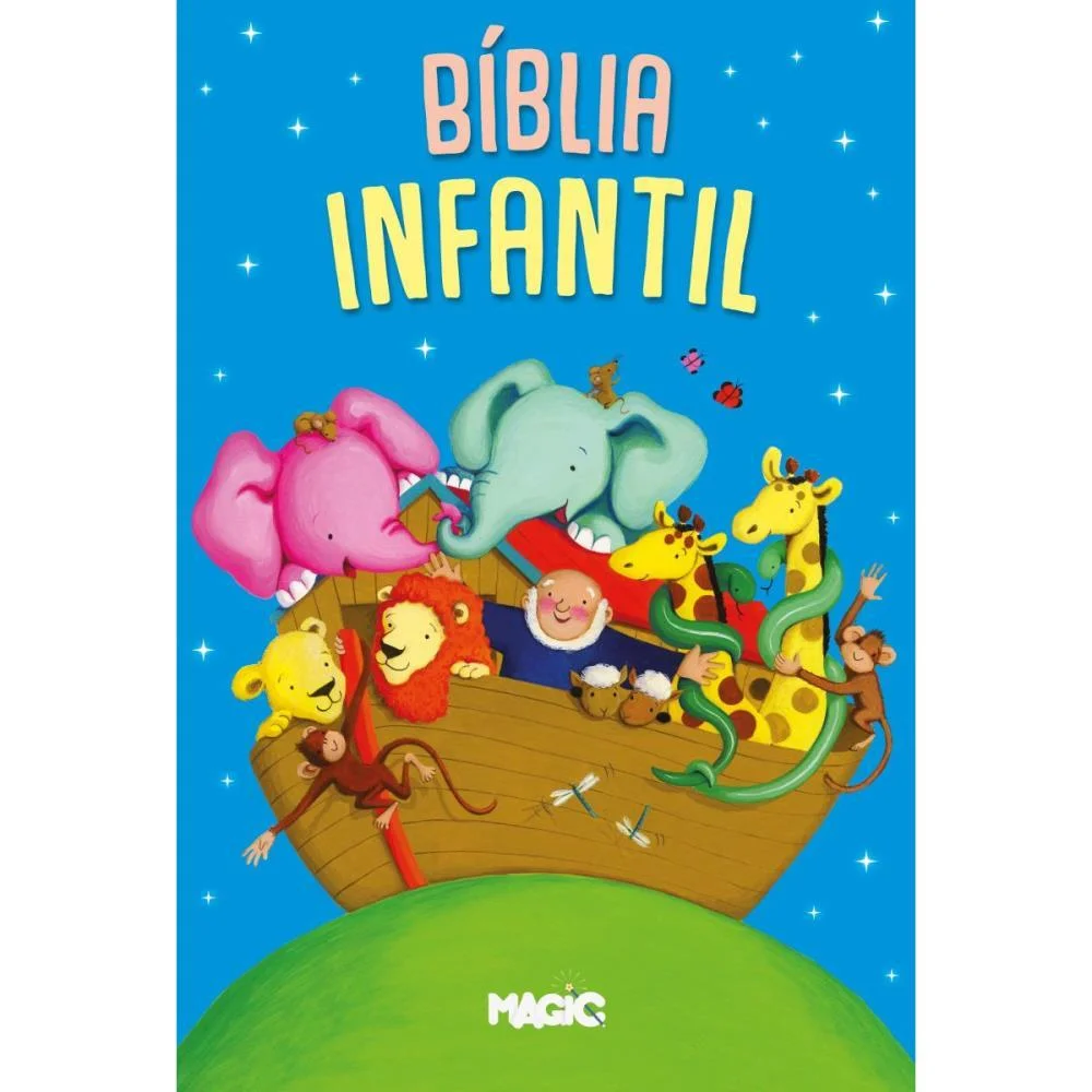 LIVRO INFANTIL ILUSTRADO BIBLIA INFANTIL 128P 20X13,5CM MAGIC KIDS (UNIDADE)