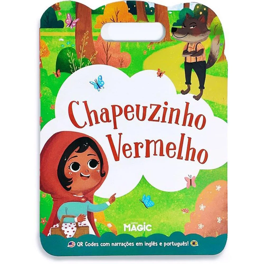 LIVRO INFANTIL ILUSTRADO BILINGUE CHAPEUZINHO VERMELHO MAGIC KIDS (UNIDADE)