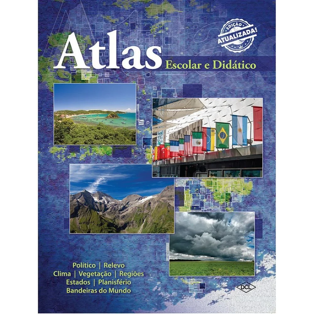 LIVRO ATLAS ESCOLAR E DIDATICO CP.DURA 80P DCL (UNIDADE)