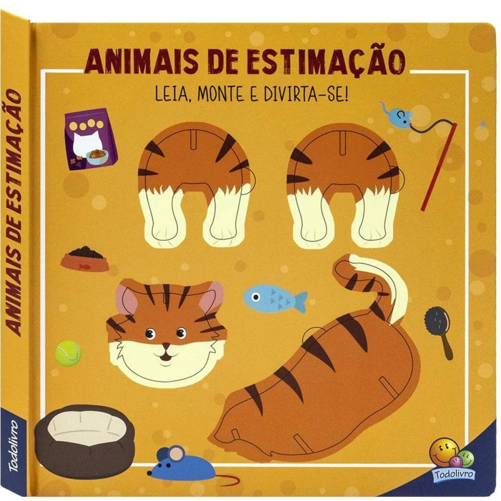 LIVRO BRINQUEDO ILUSTRADO MONTE E DIVIRTA-SE! ANIM.ESTIM TODOLIVRO (UNIDADE)