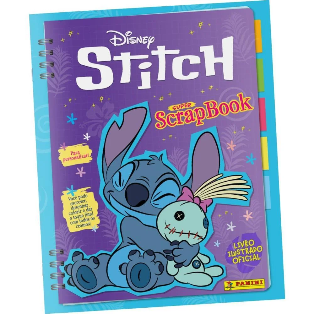 ALBUM DE FIGURINHAS STITCH BROCHURA PANINI (UNIDADE)