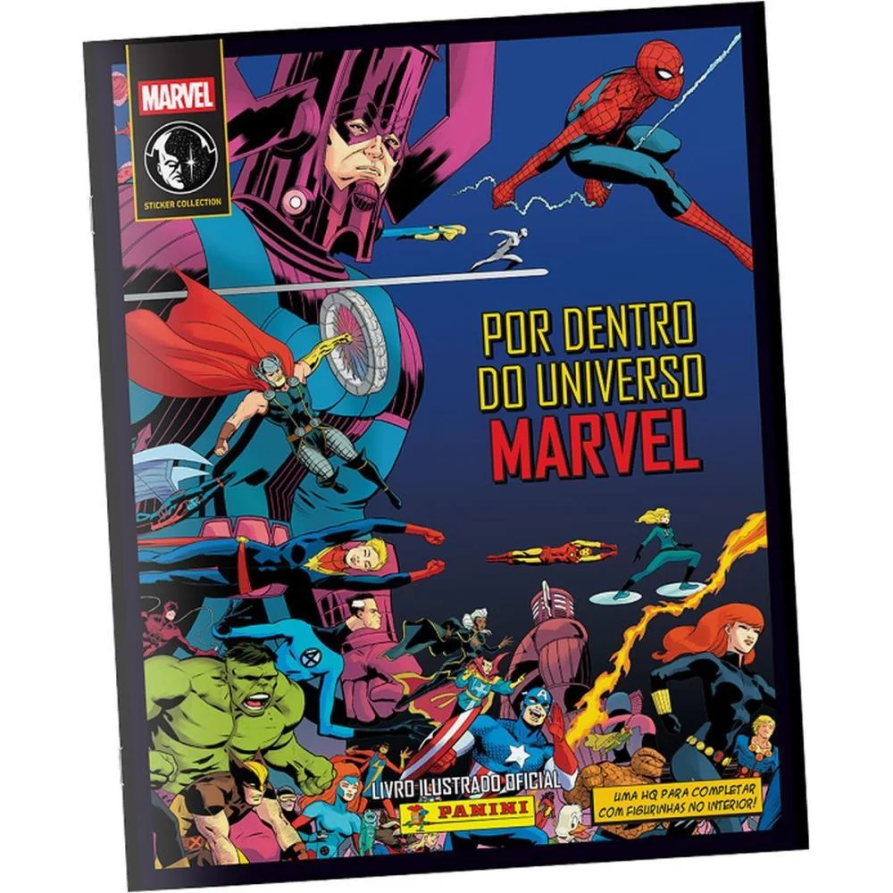 ALBUM DE FIGURINHAS MARVEL COMICS BROCHURA PANINI (UNIDADE)