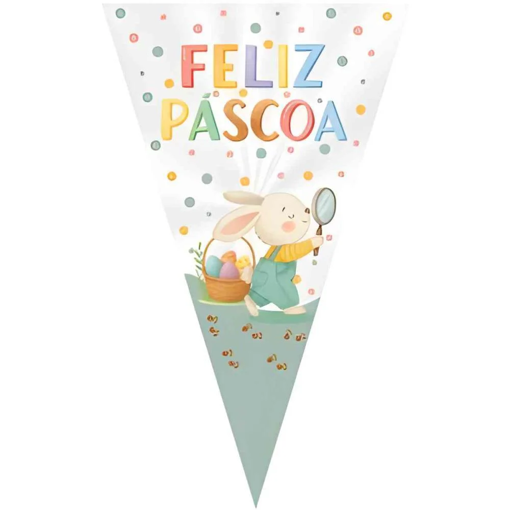 EMBALAGEM PARA TRUFA/CONE CONE CACA AOS OVOS 18X30CM XINGO EMBALAGENS (PCT.C/50)