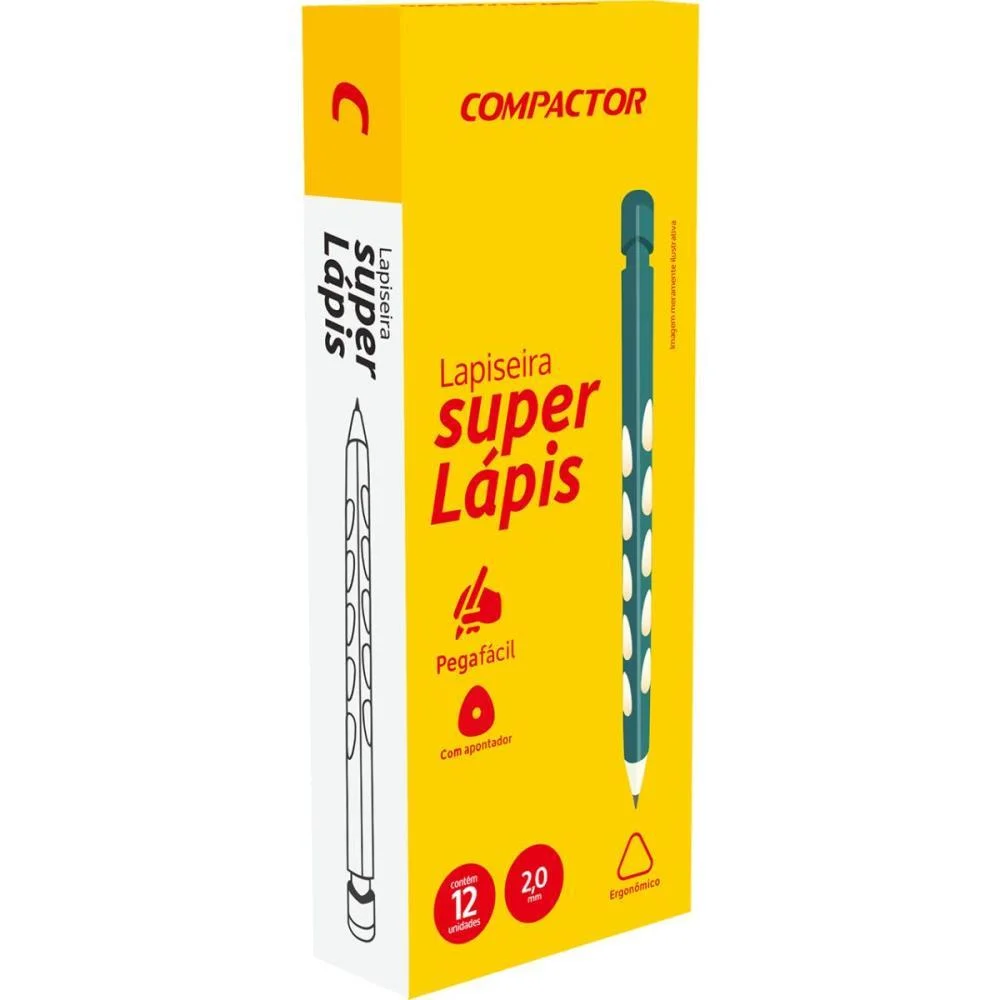 LAPISEIRA 2.0MM SUPERLAPIS III VERMELHO COMPACTOR (CX.C/12)