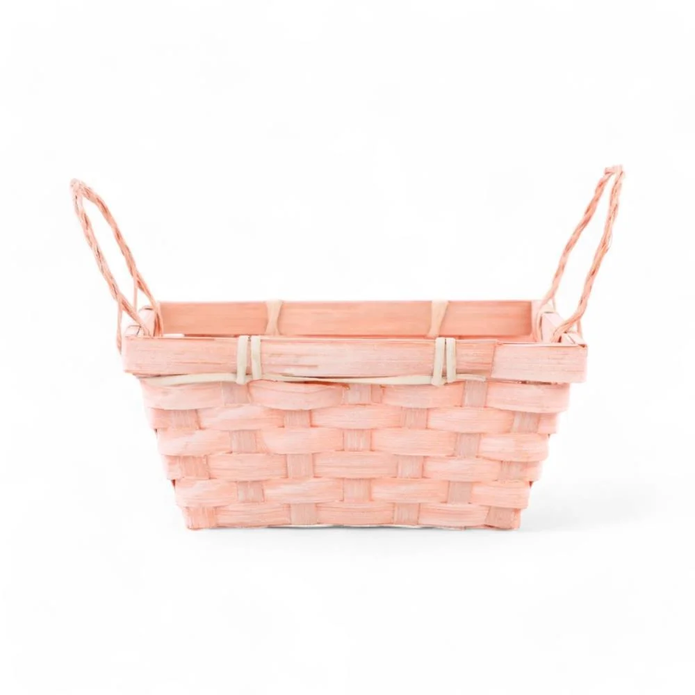 CESTA DE PAPEL RETANGULAR C/ALCA (S) CROMUS (UNIDADE)