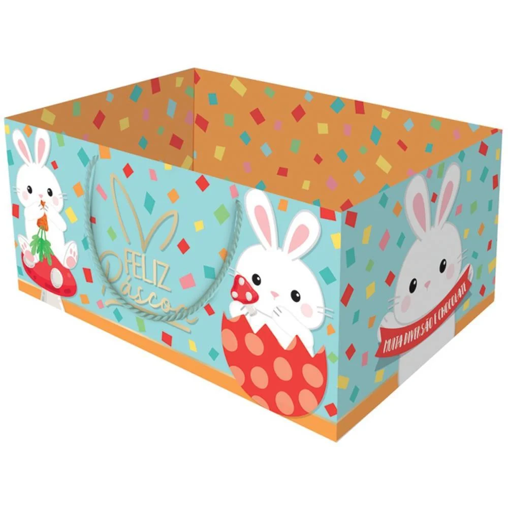 CESTA DE PAPEL CAIXOTE PASCOA C/ALCA G (S) PACKPEL (PCT.C/10)