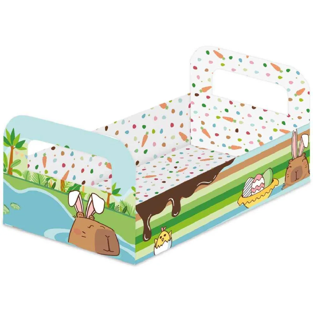 CESTA DE PAPEL CAPIPASCOA 18,1X12,4CM FESTCOLOR (PCT.C/03)