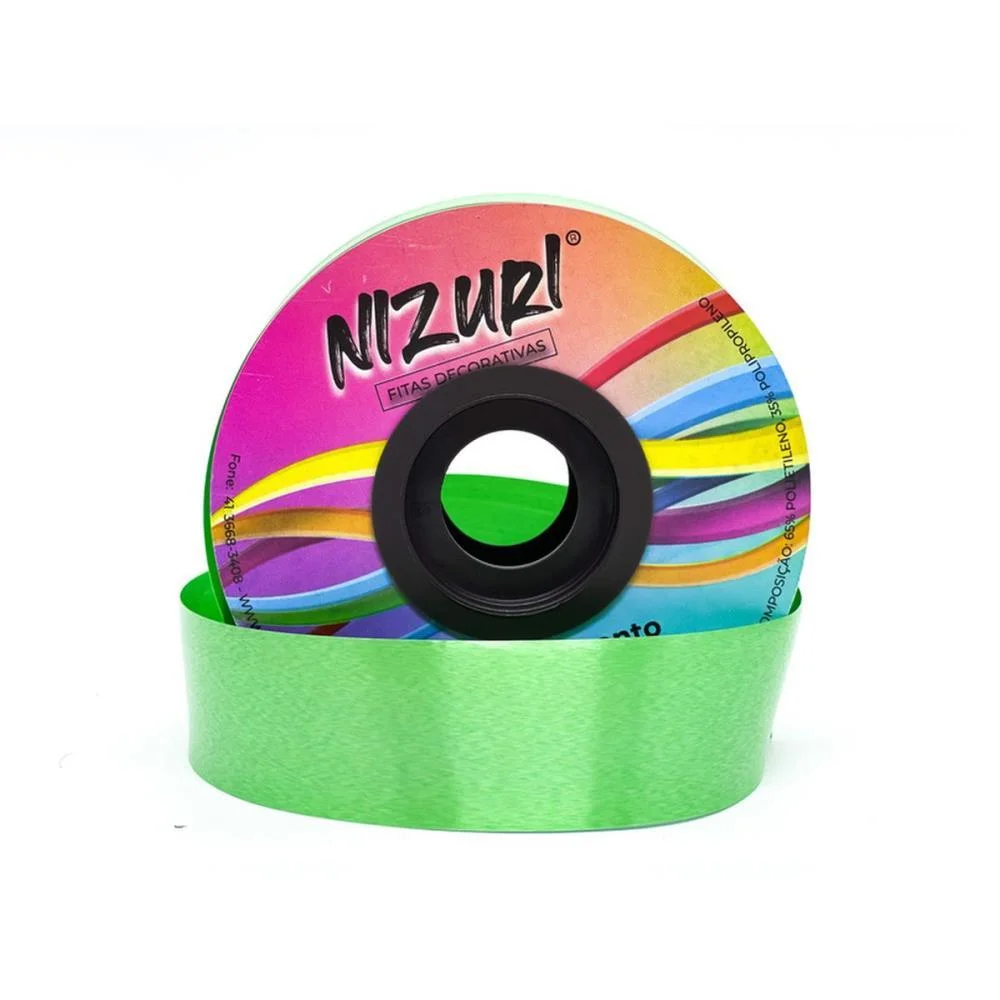 FITA POLI LISA 32MMX50M VERDE NIZURI (ROLO)