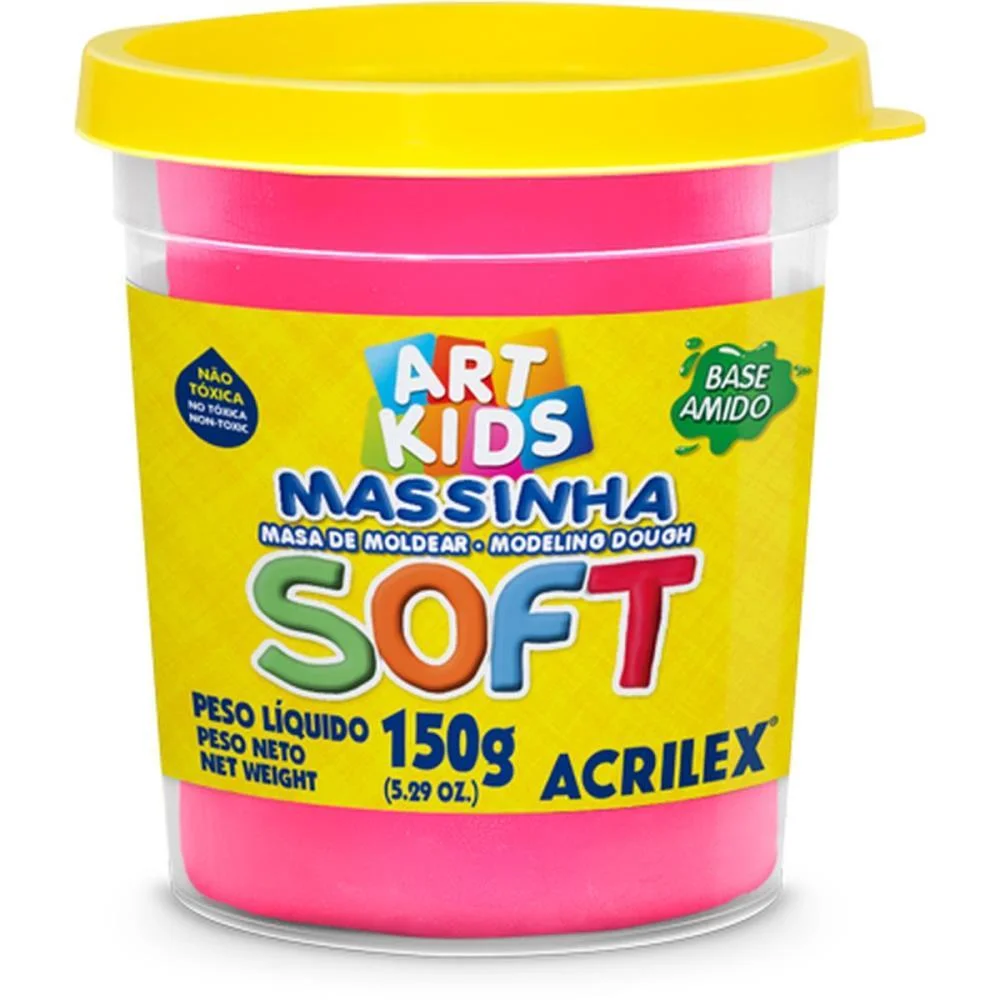 MASSA PARA MODELAR SOFT 150G.MARAVILHA BS.AMIDO ACRILEX (POTE)
