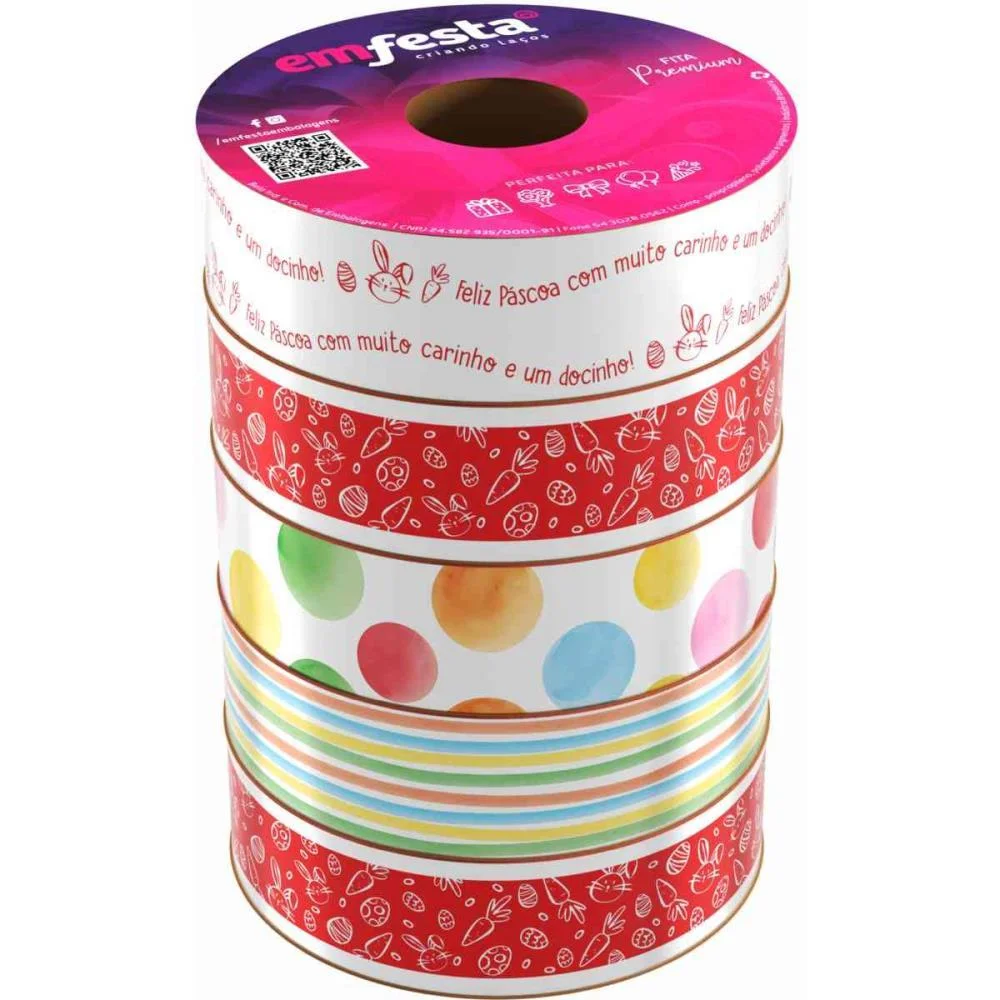 FITA POLI DECORADA 30MMX30M PASCOA (S) EMFESTA (PCT.C/05)