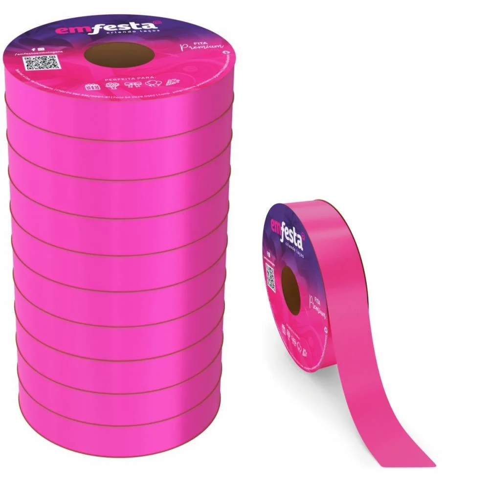 FITA POLI LISA 15X50M PINK EMFESTA (PCT.C/10)