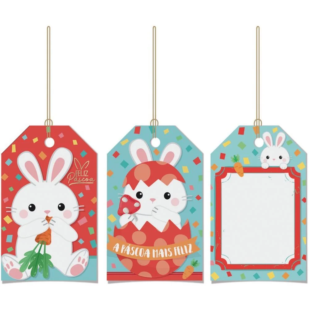 ETIQUETA PARA PASCOA TAGS DE/PARA (S) PACKPEL (PCT.C/12)