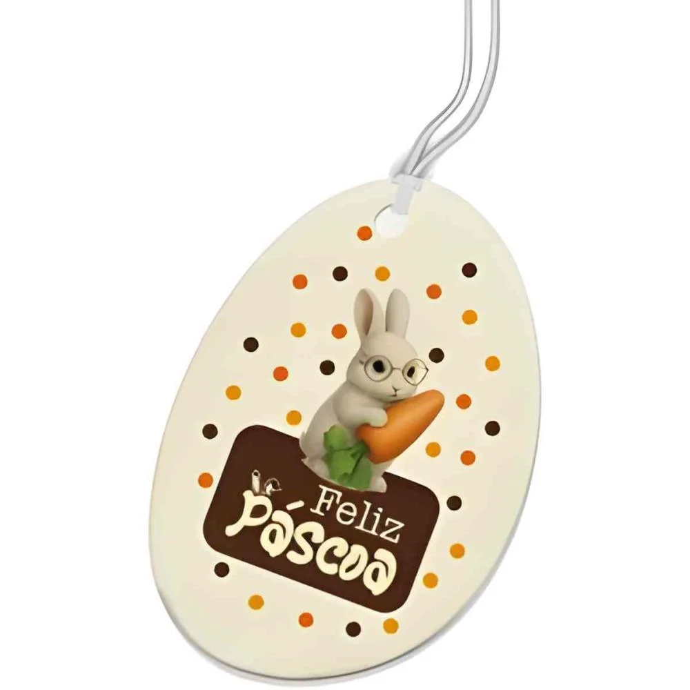 ETIQUETA PARA PASCOA TAG COELHO BRULEE 46X64MM XINGO EMBALAGENS (PCT.C/10)
